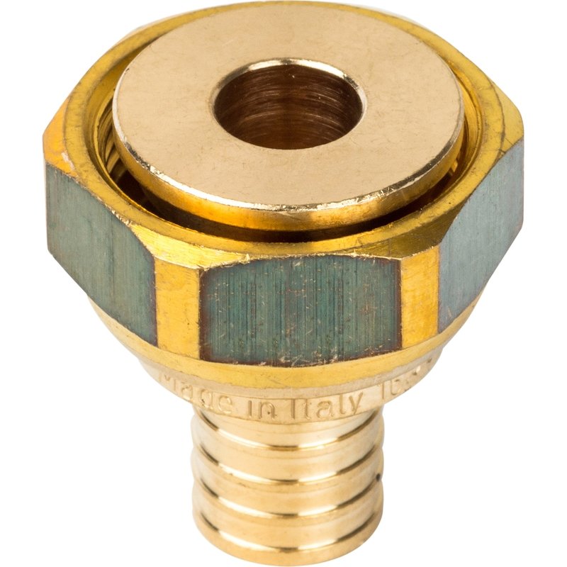 Муфта с накидной гайкой 16 x 3/4" аксиальная для труб PE-X STOUT