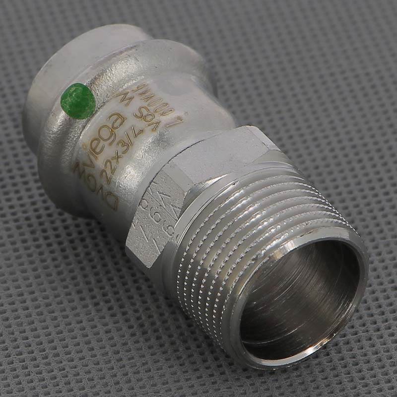 Муфта пресс-Н 22х3/4" нержавеющая сталь Sanpress Inox VIEGA