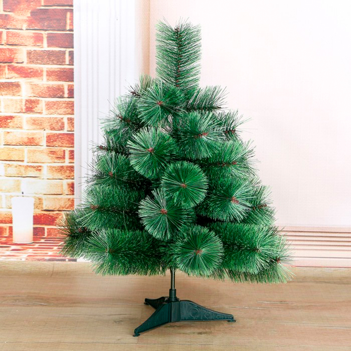 Кедр декор. 60 см, 35 веток (зеленый с сединой) "зимнее волшебство" 701394