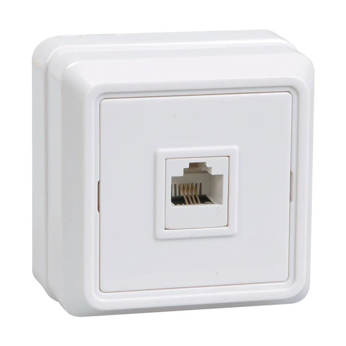 Розетка телефонная "октава" 1 местн. рт20-об, белый (1/36/432) "iek"