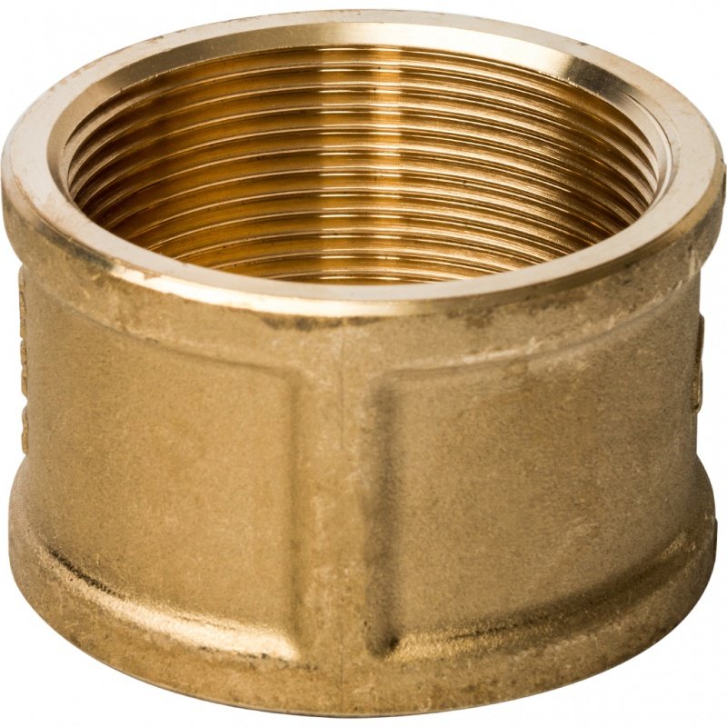 Муфта резьбовая 2" ВР латунь STOUT