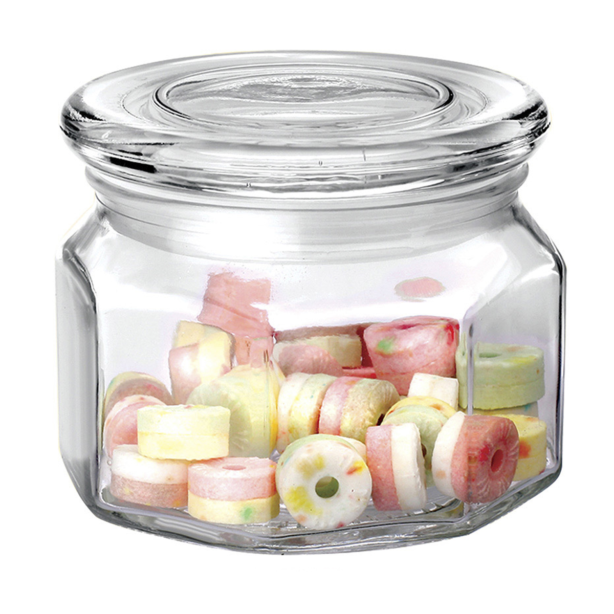 Банка для сыпучих продуктов "aria" 0,3 л с крышкой, стекло (1/24) "mallony"