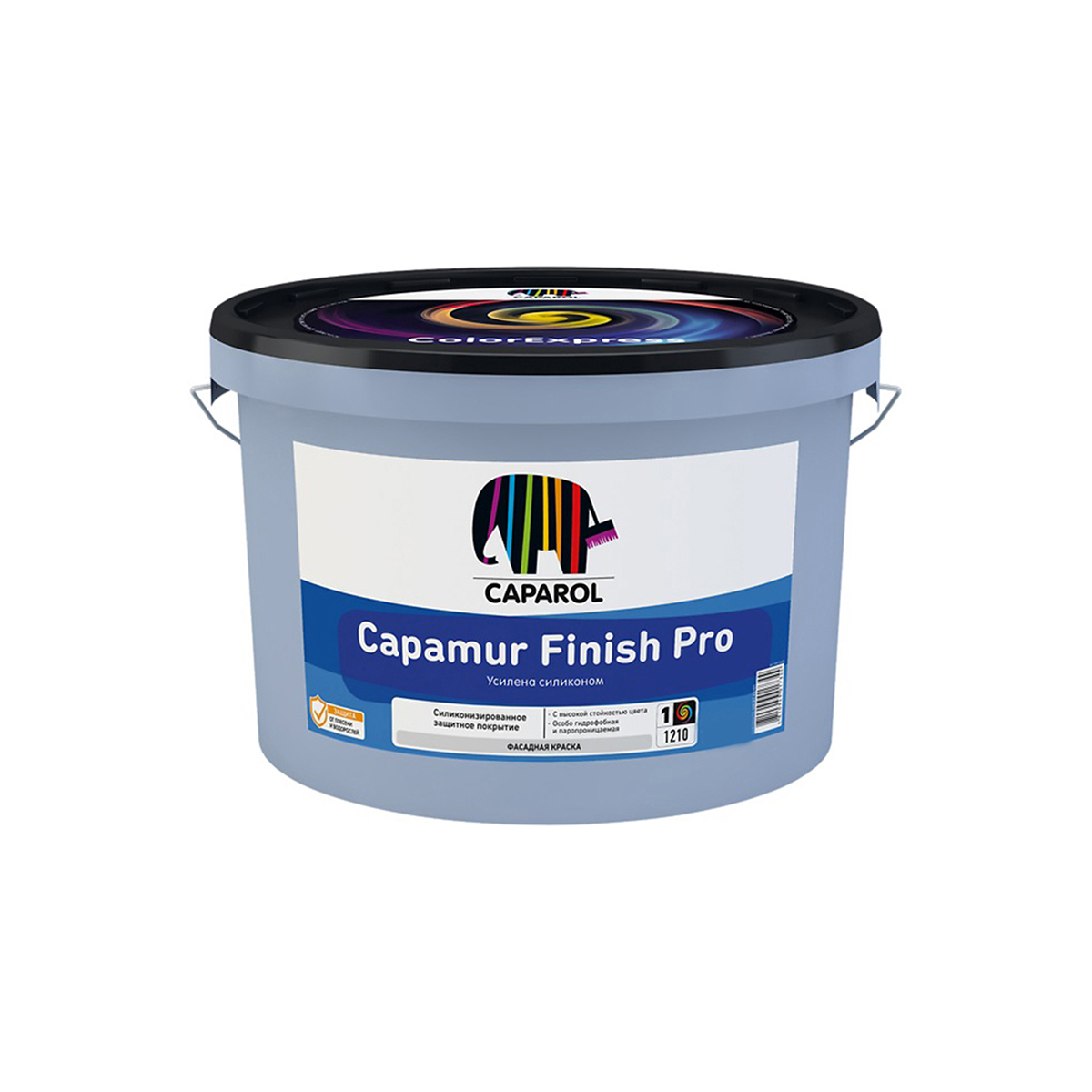Краска фасадная "capamur finish pro" база 3 (бесцветная) 9,4 л (1) "caparol"