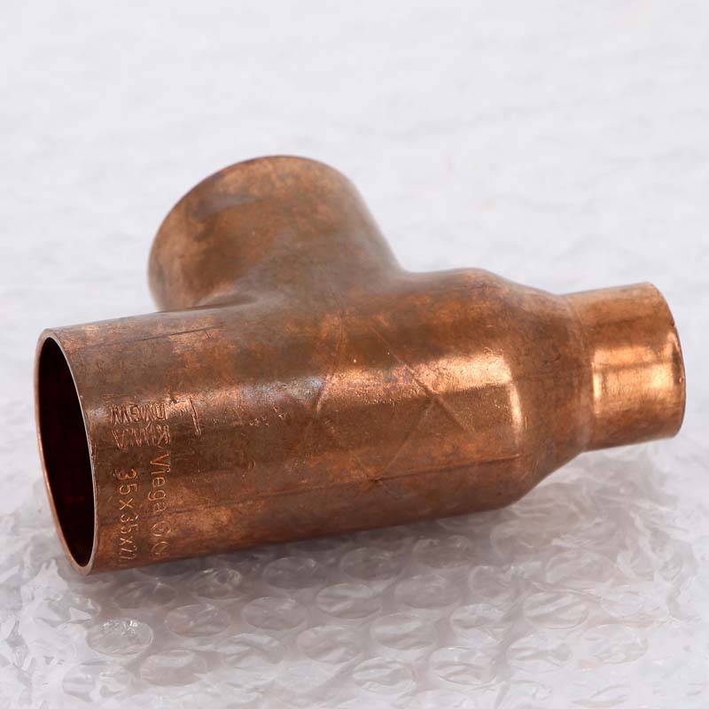 Тройник переходной под пайку 35 х 35 х 22 мм VIEGA медный