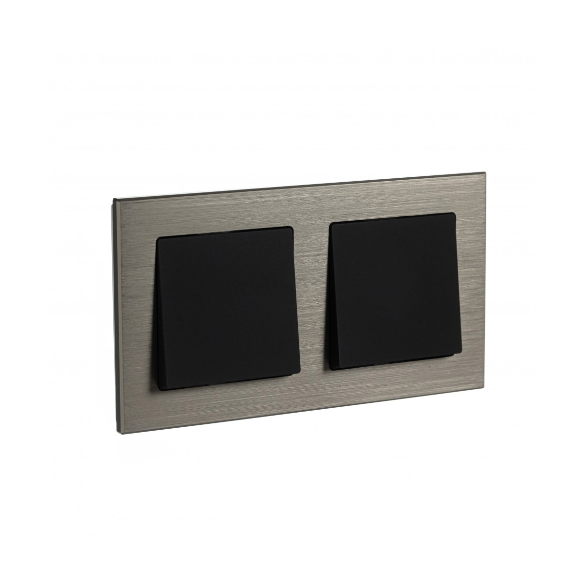 Рамка "atlasdesign nature" 2-х местн. универс., металл, латунь (1/8/16) "schneider"