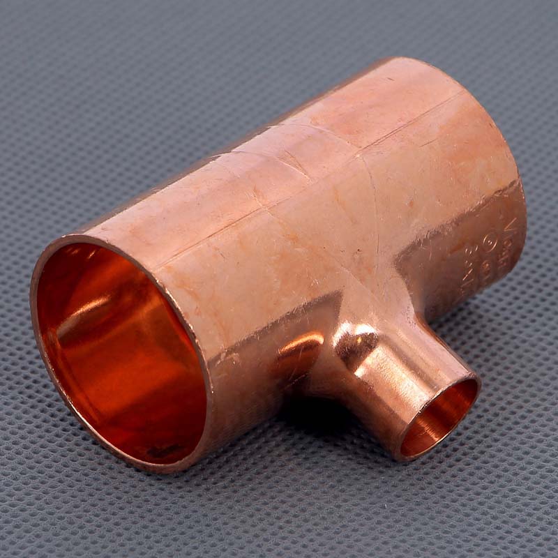 Тройник переходной под пайку 35 х 15 х 35 мм VIEGA медный