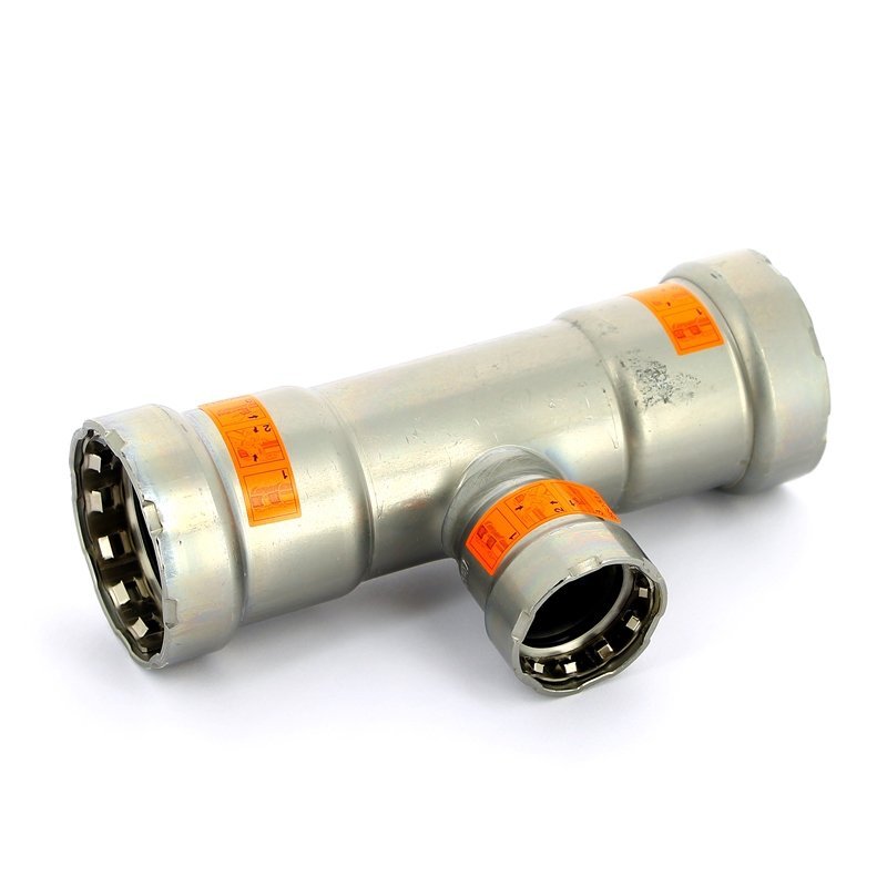 Тройник пресс оцинкованная сталь Megapress VIEGA 1"1/4 х 3/4" х 1"1/4