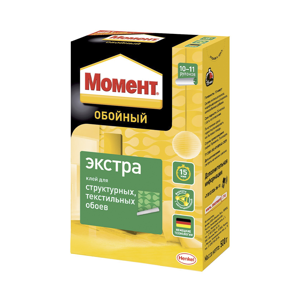 Клей обойный момент экстра  500 г (1/12)  хенкель