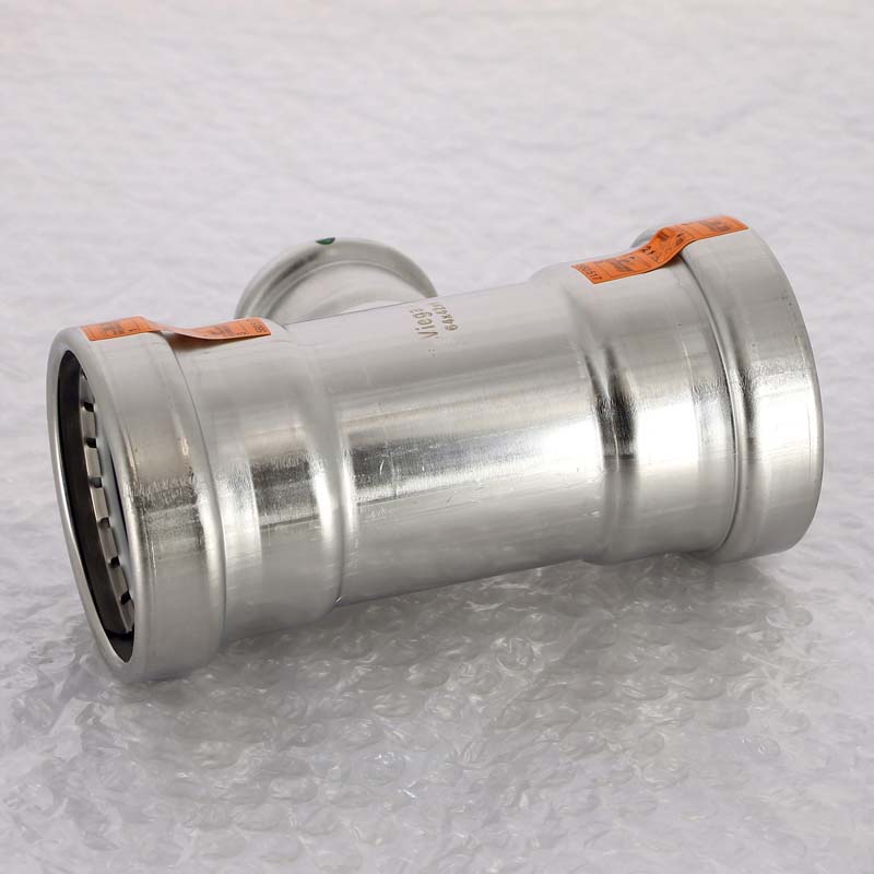 Тройник пресс 64x42x64 нержавеющая сталь Sanpress Inox VIEGA