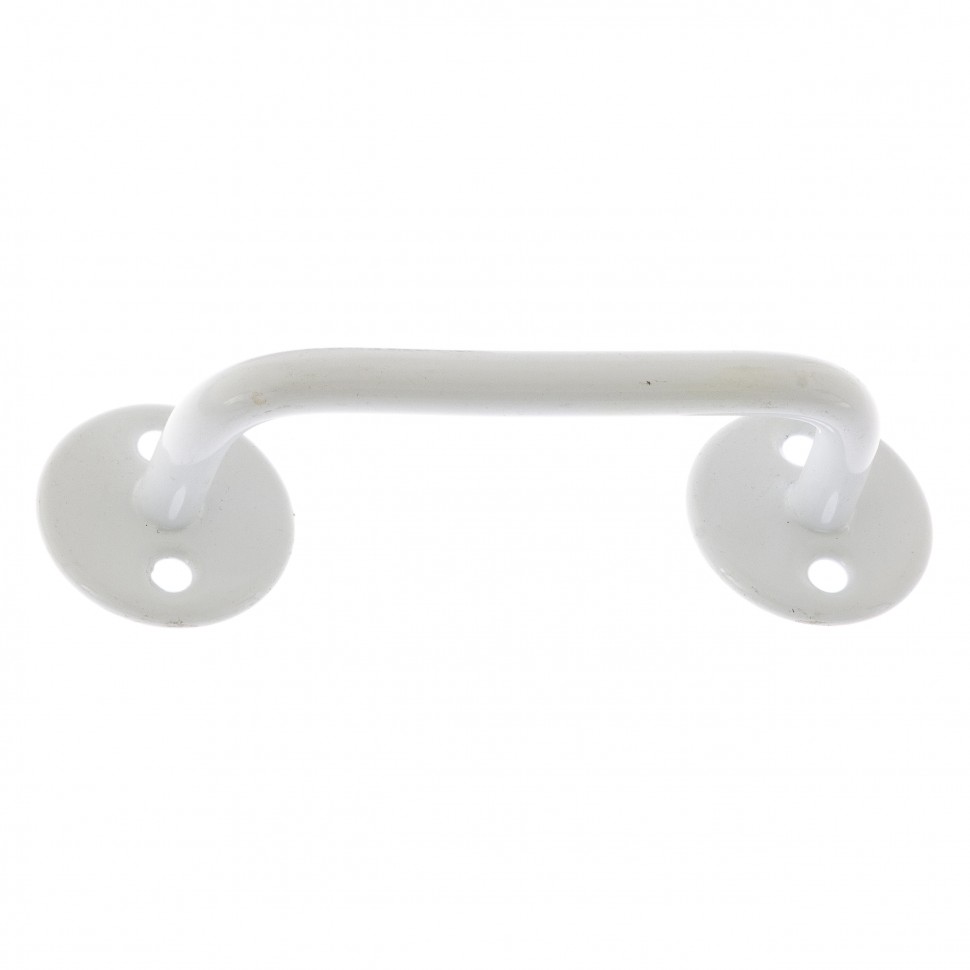 Ручка-скоба РС-80-3, белая, 5 шт, (Металлист) (91590)