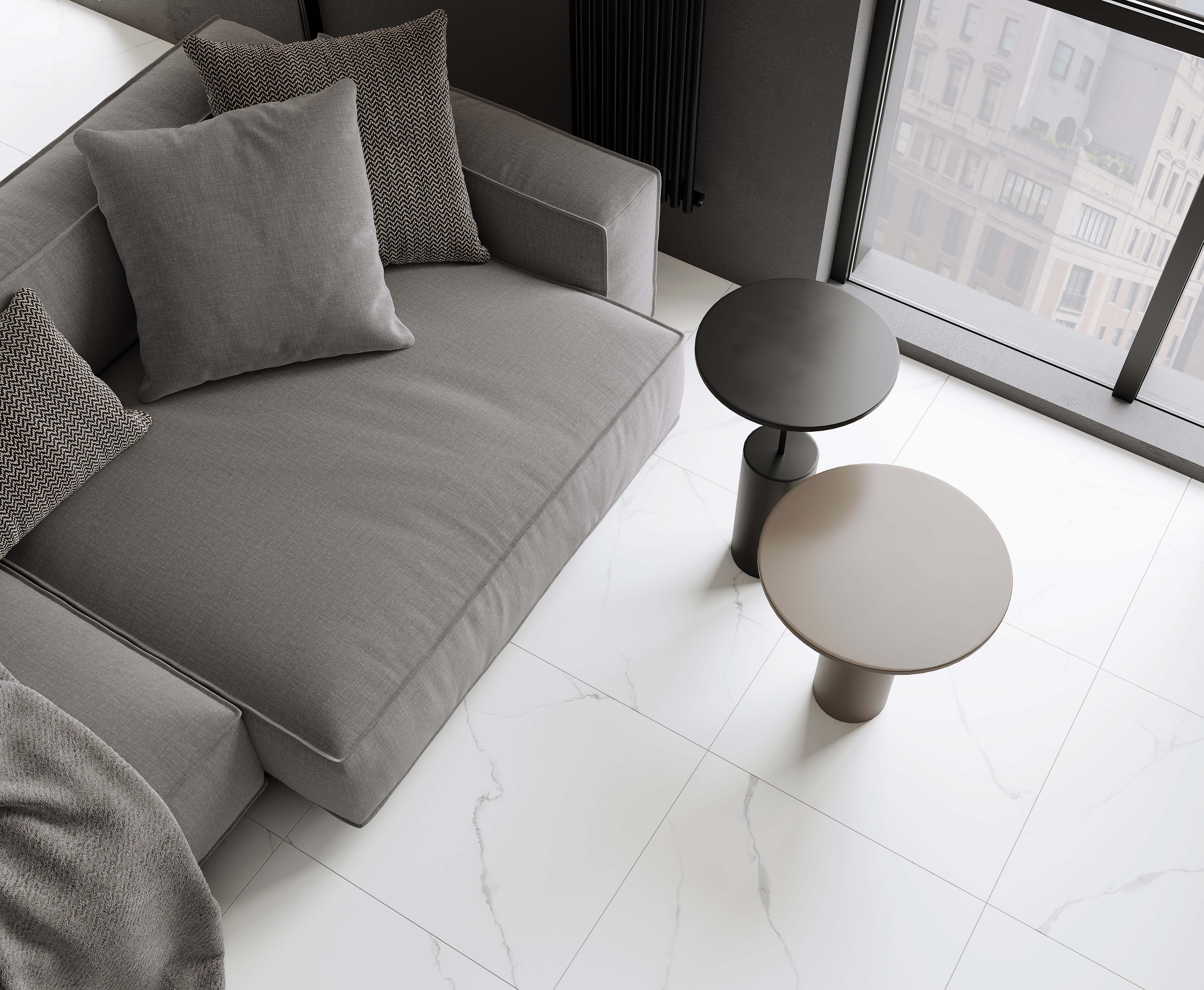 Atlantic white керамогранит i белый полированный 60x60