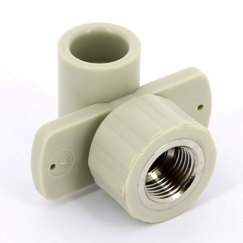 Водорозетка комб. 20 х 1/2" (ВР) для гипсокартона PP-R FV-PLAST серый