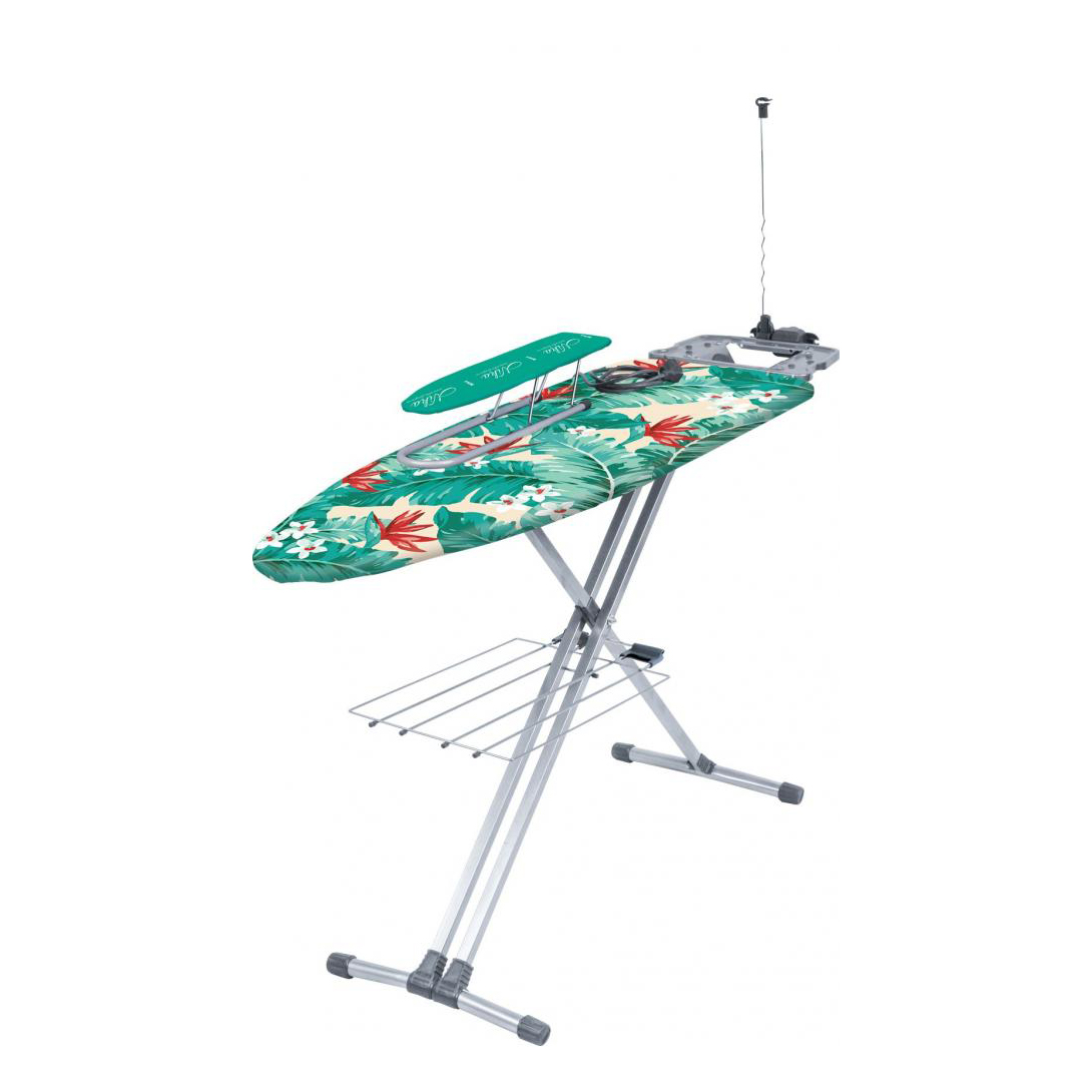 Доска гладильная "ника  9" (тропич. листья) 122 х 40 см (1/3)  металл  "ника" н9/2