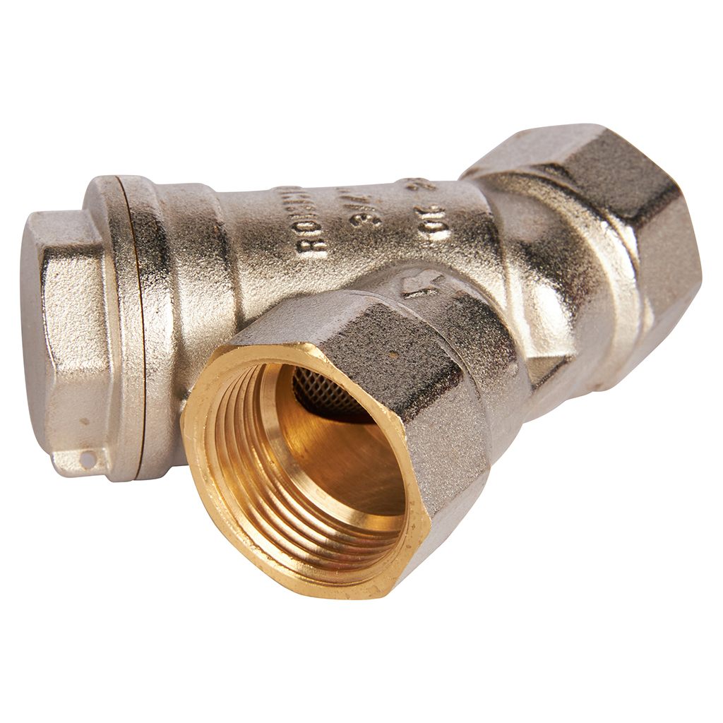 ROMMER 3/4" Фильтр грубой очистки косой 500 мкр.