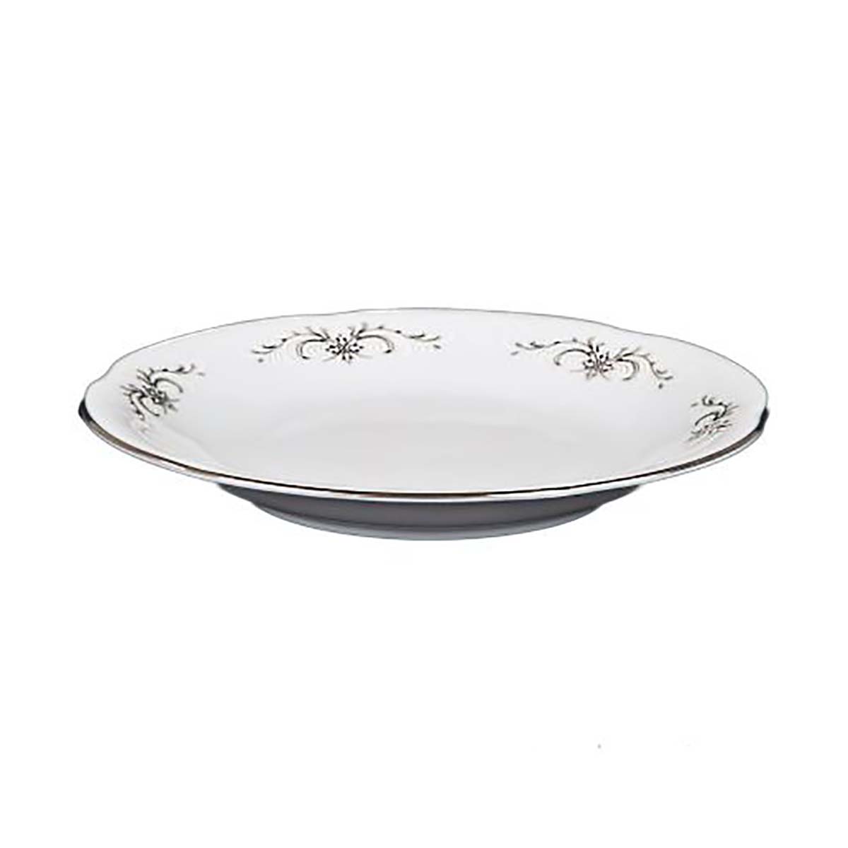 Тарелка десертная "kamelia" серый орнамент 19 см (1/6/36) "cmielow" ok00990-omaz2303