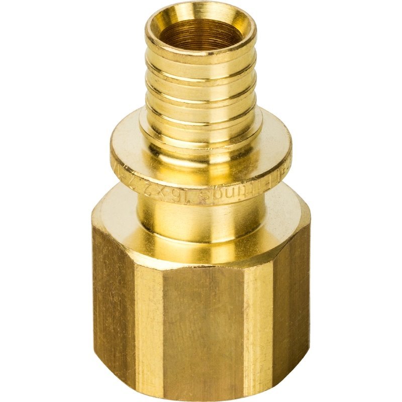 Муфта ВР 16 x 1/2" аксиальная для труб PE-X STOUT