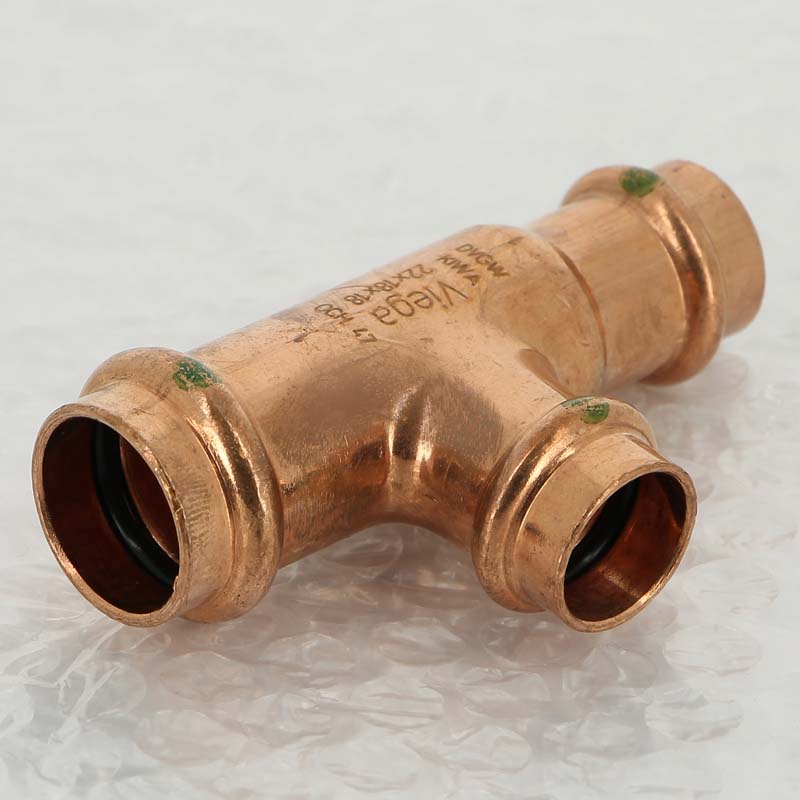 Тройник пресс медный Profipress VIEGA 22х18х18