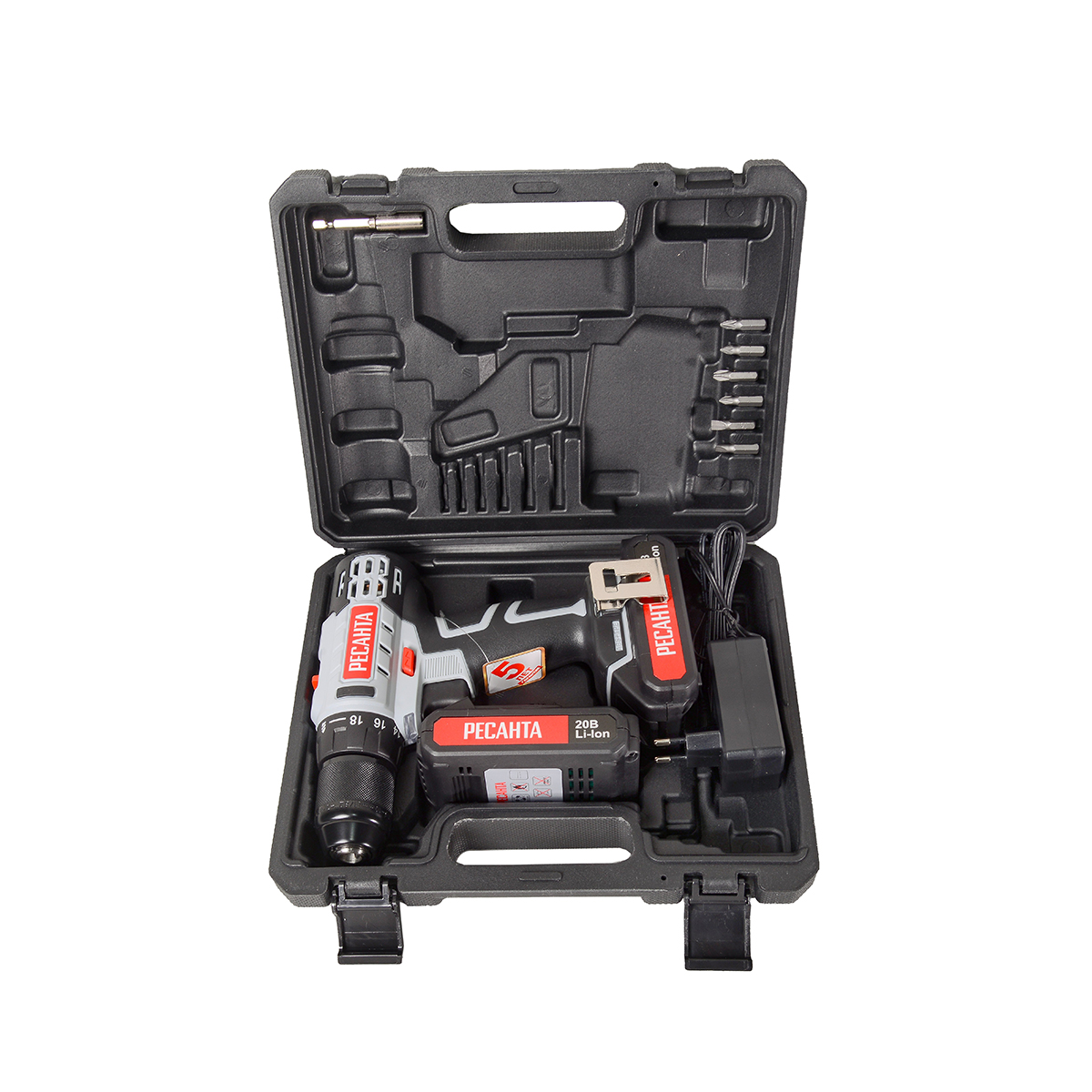 Дрель-шуруповерт аккум. да-20-2лк (1) "ресанта"