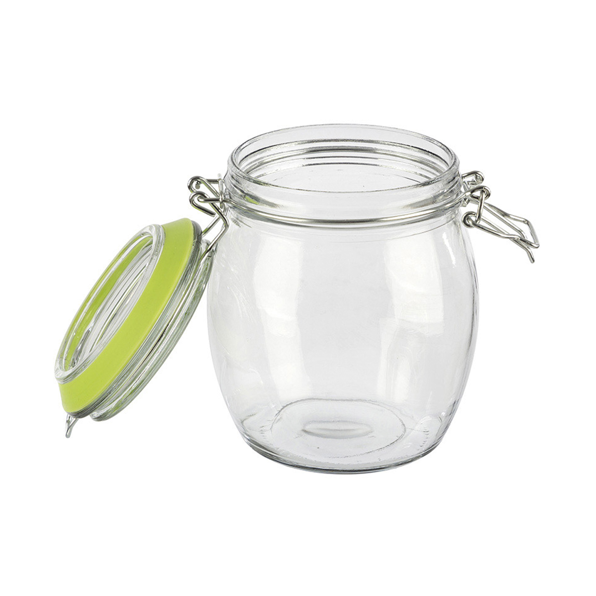 Банка для сыпучих продуктов "bravo" 0,75 л стекло, крышка с замком (1/24) "mallony"