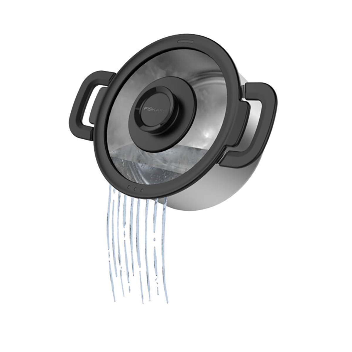 Кастрюля "functional form" 5 л, с крышкой (1/4) "fiskars" 1026578