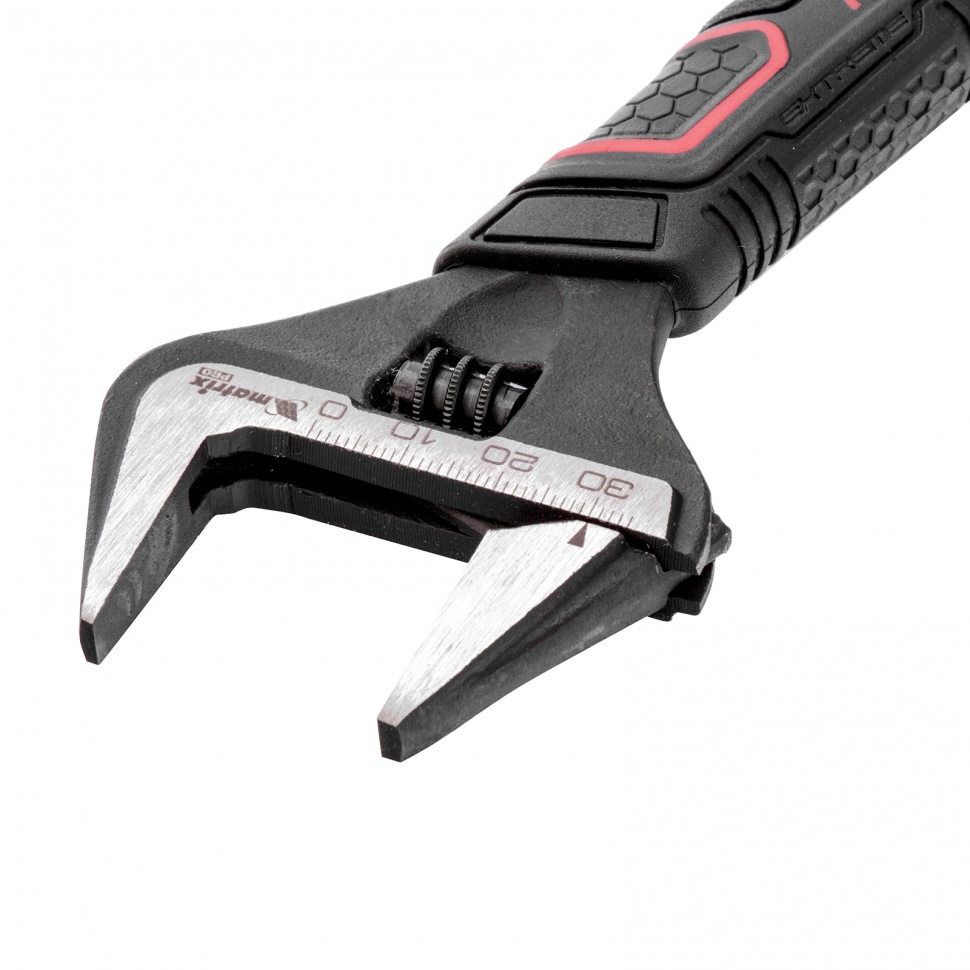 Ключ разводной, тонкие губки, фосфатированный, двухкомпонентная рукоятка, 300 мм, PRO Matrix (15579)