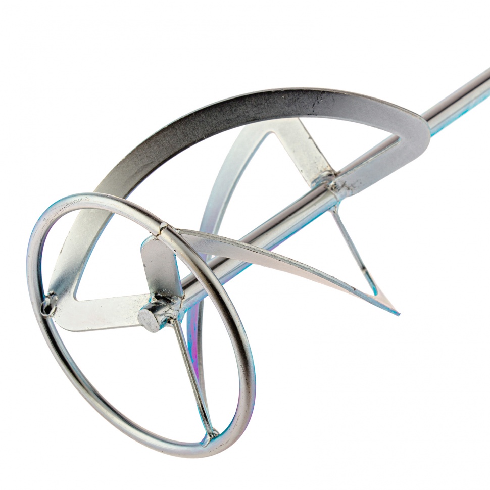 Насадка для миксера, для тяжелых растворов, 160 х 590 мм, оцинкованная, хвостовик резьба М14 Сибртех (848967)