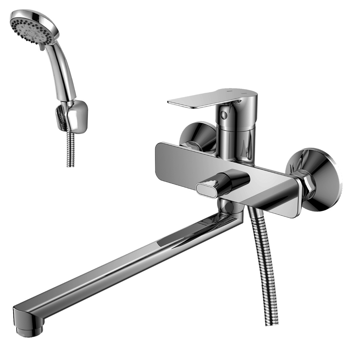 Смеситель для ванн  rs27-33 длинный плоский излив (1/12) "rossinkа"