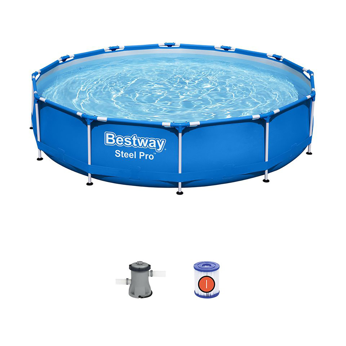 Бассейн каркасный круглый "steel pro" 366 х 76 см, 6473 л (1) "bestway" 56706