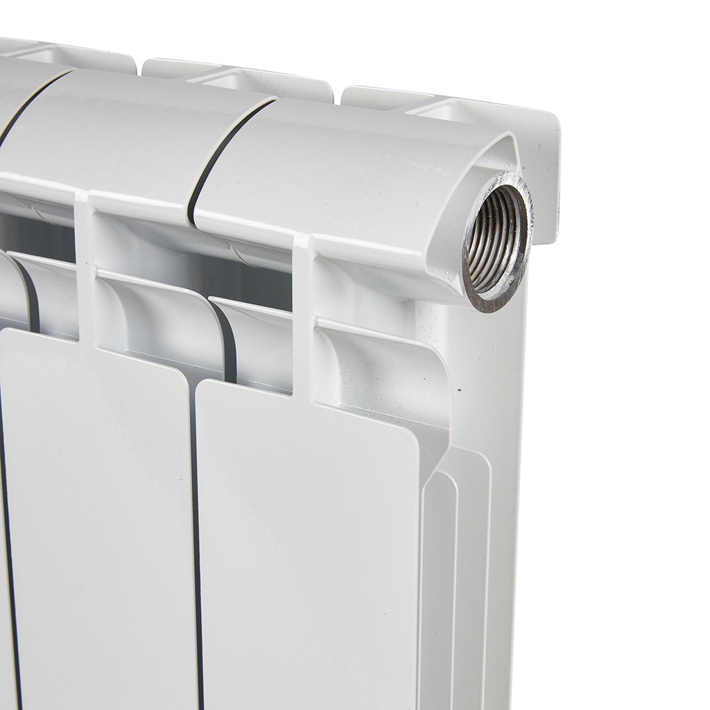 Радиатор STOUT ALPHA 350 мм 12 секций, алюминий (боковое подключение) на 17 кв.м.