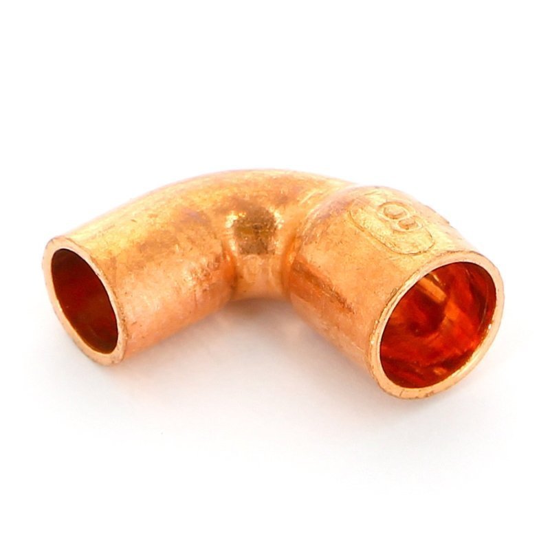 Угол однораструбный 90° VIEGA пайка 8 мм медный