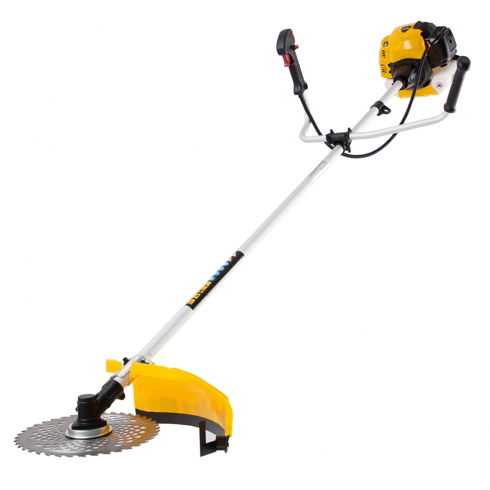 Триммер бензиновый DTL-33, 33 см3, неразъемная штанга, состоит из 2 частей Denzel (96261)