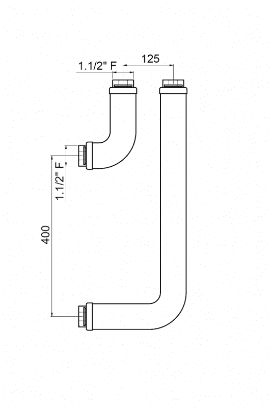 Разделитель гидравлический WATTS HW 140/140, 144 кВт 10м3/ч
