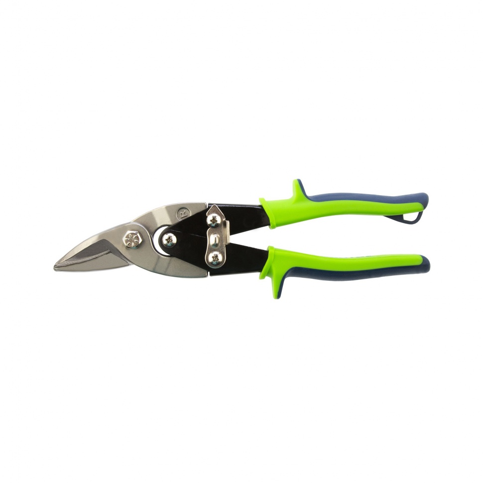 Ножницы по металлу, 250 мм, правый рез, сталь С55, двухкомпонентные рукоятки СИБРТЕХ (78337)