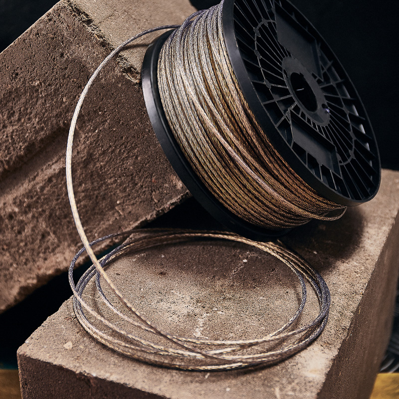 Трос стальной в пвх оплетке 3 мм х 200 м, прозрачный (1/4) "rexant" 09-5330