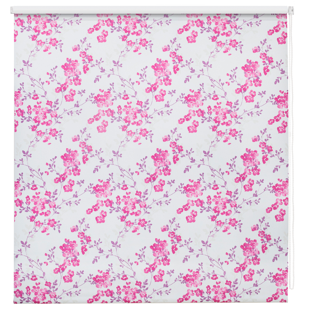 Штора рулонная блэкаут "акварельные цветы"  50*160 см (миниролл) (1/6)