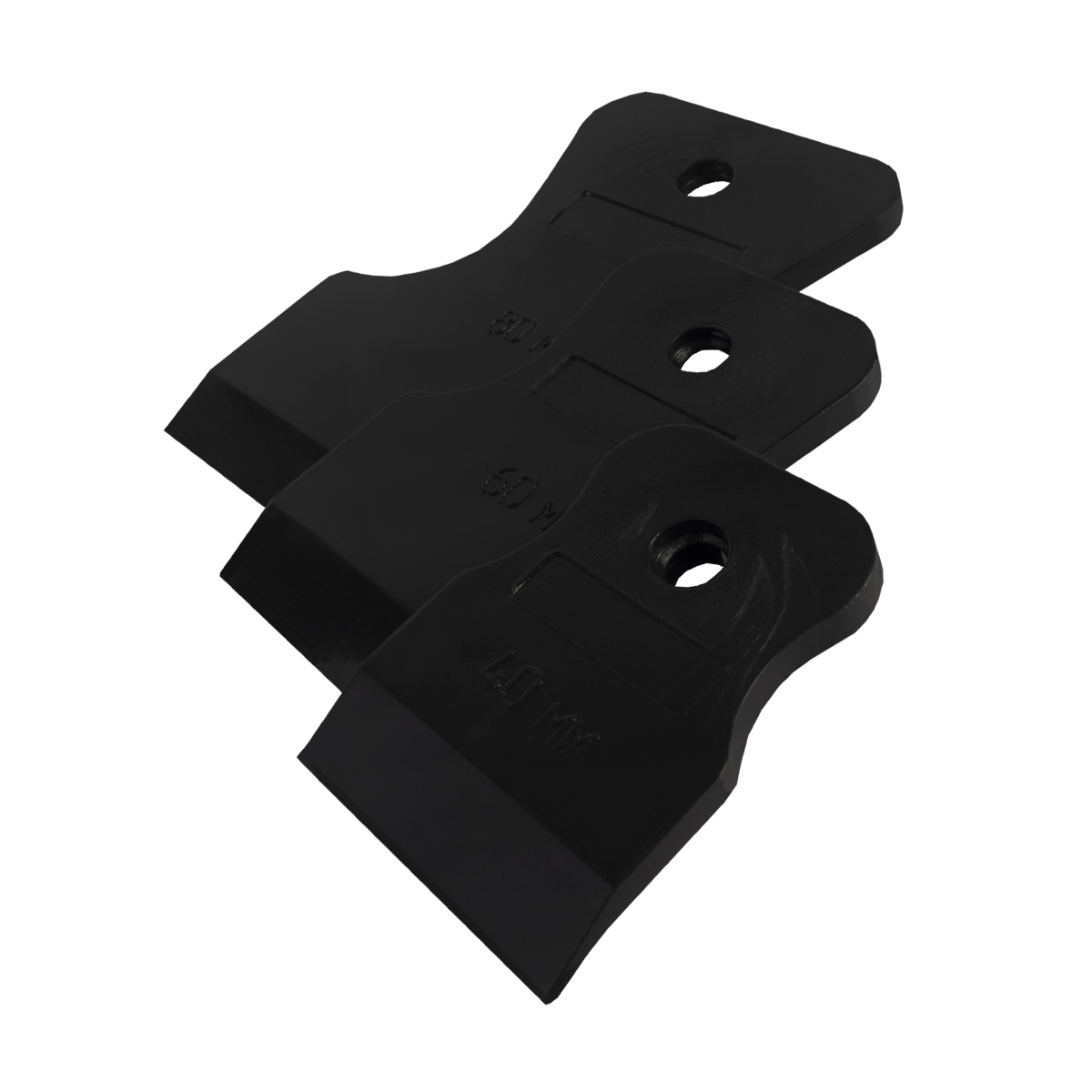 Шпатели резиновые черные  набор 3 шт. (40-60-80 мм) (1/150) "кедр"  139-0005