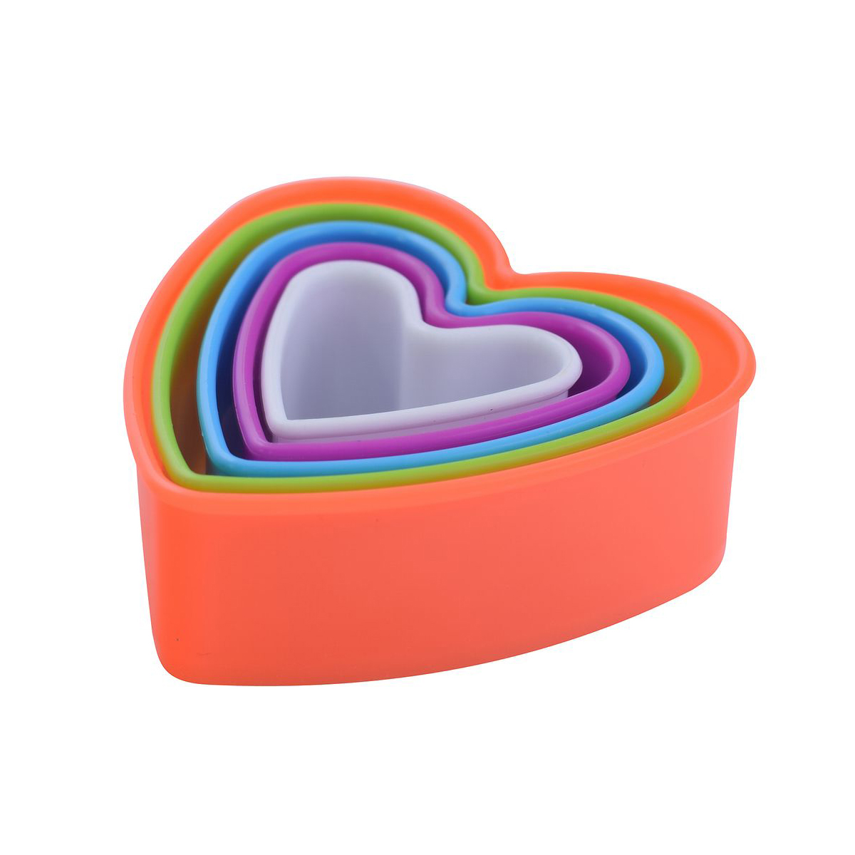 Формы кулинарные пласт. "сердце" набор 5 шт. (1/12/144) "мультидом" ms8-87