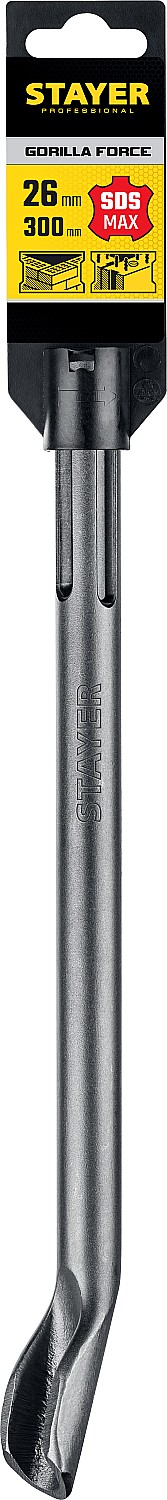 STAYER Gorilla Force, 26 x 300 мм, SDS-max, зубило-штробер, Professional (29396-26-300)