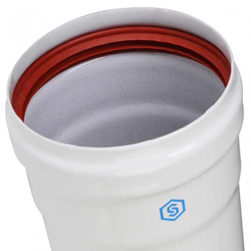 Труба D=80 L=1000 мм для коаксиального котла STOUT