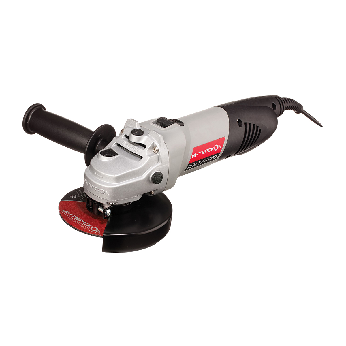 Угловая шлифмашина ушм-125/1100э (1/4) "интерскол" 26.1.1.00