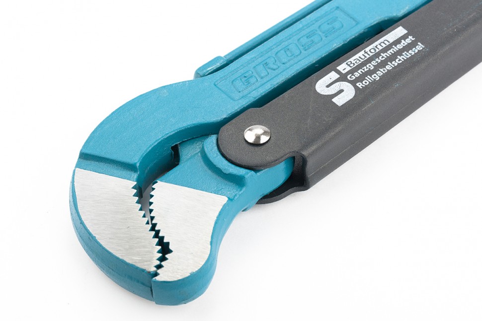 Ключ трубный рычажный 2, №3, цельнокованый, CrV, тип "S" Gross (15615)