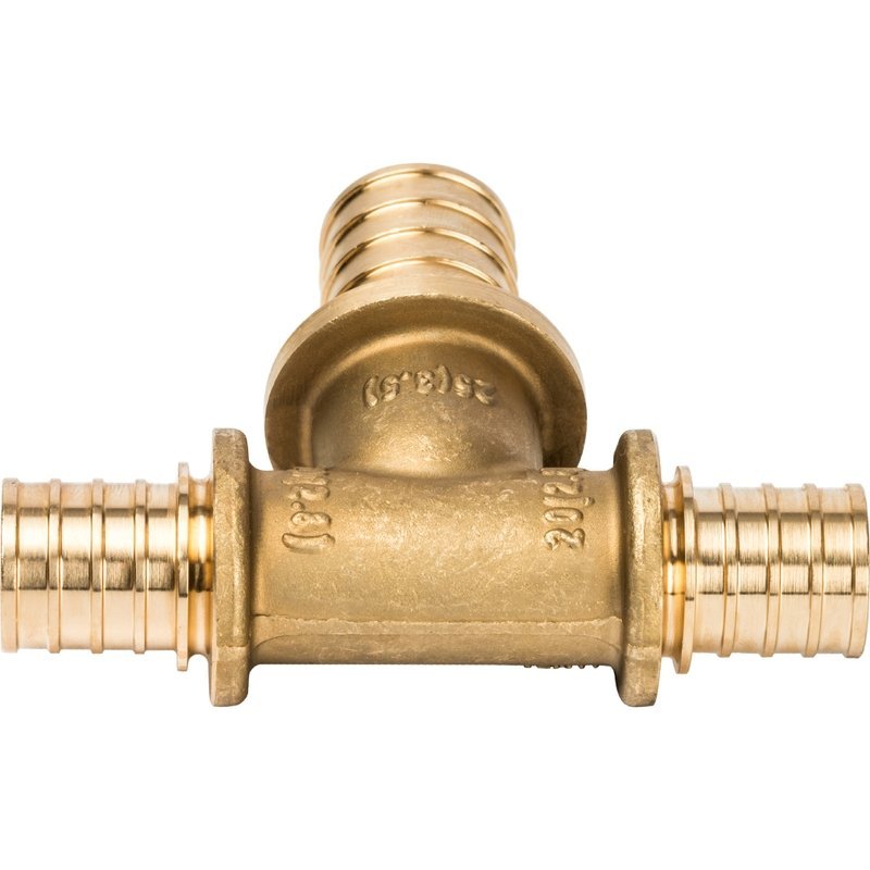 Тройник переходной 20 x 25 x 20 аксиальный для труб PE-X STOUT