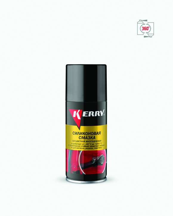 Смазка графитовая аэрозоль 210 мл (12) "kerry" kr-944-1