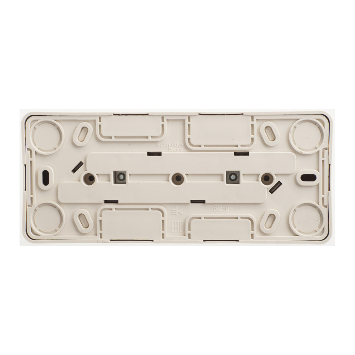 Розетка открыт. уст. "этюд" 3-х местн. с шторками 16а, кремовый (1/11/88) "schneider"