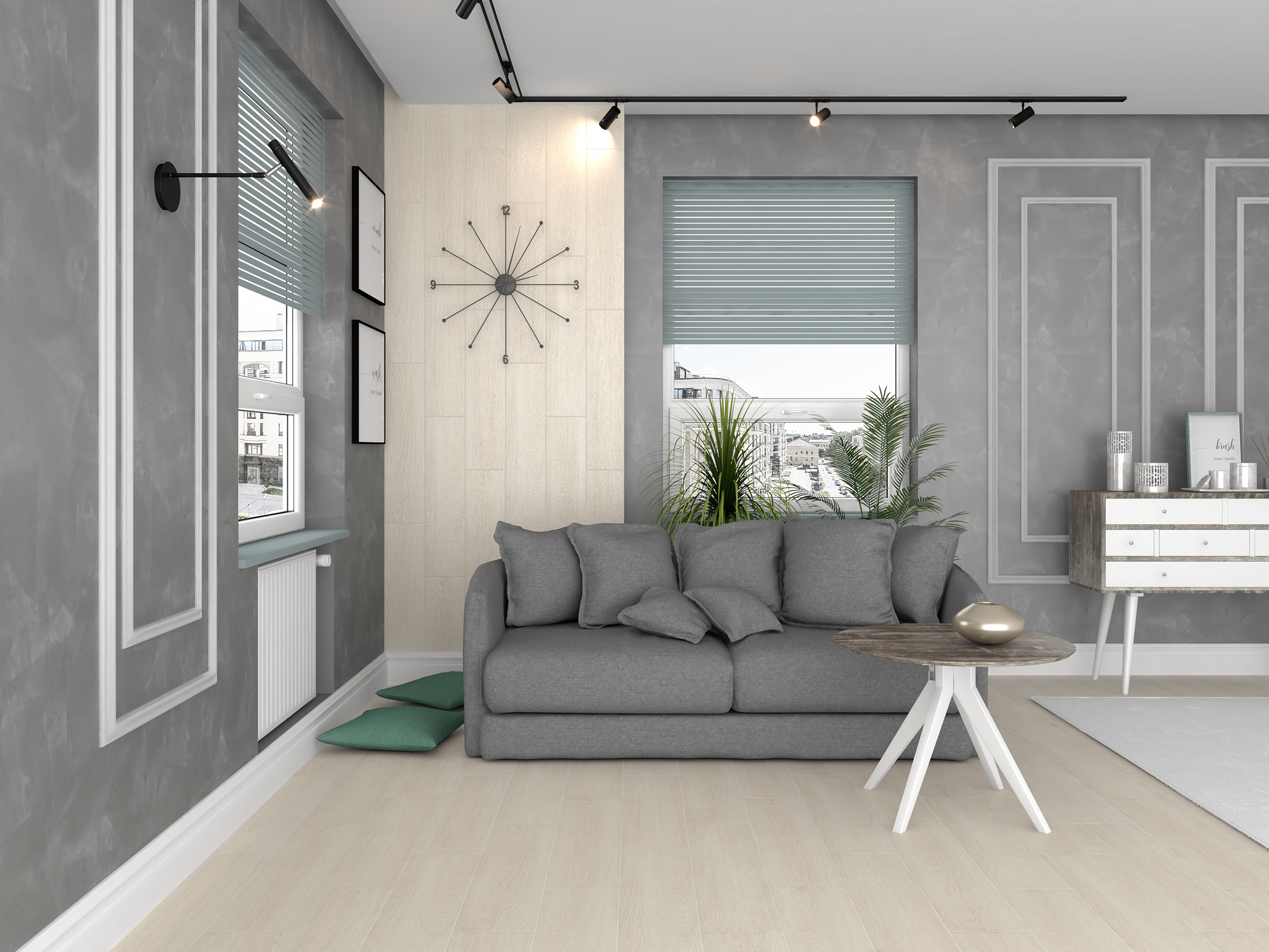 Madera керамогранит коричневый 19,60x79,80