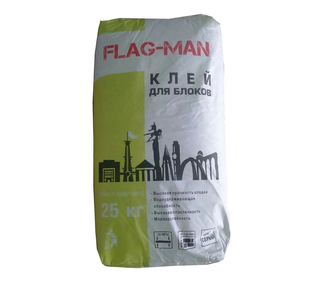 Клей для блоков ФЛАГ-МАН 25 кг