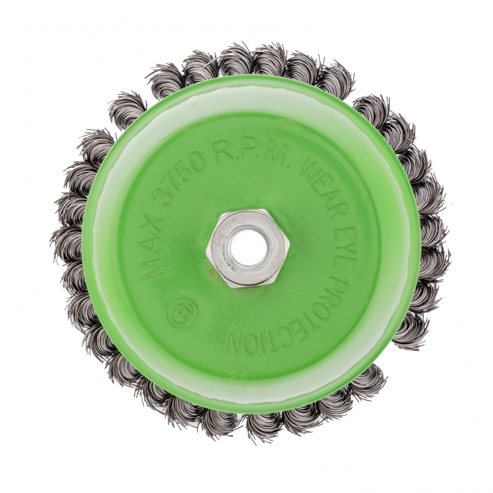 Щетка для УШМ, 150 мм, М14, "чашка", крученая проволока 0.5 мм Сибртех (746297)