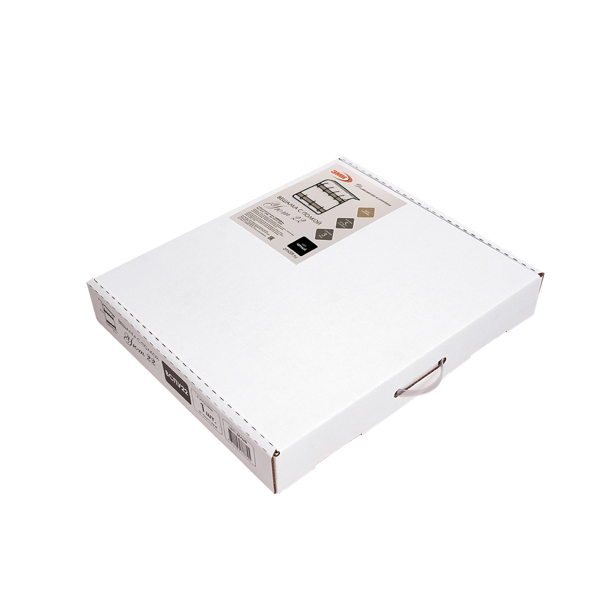 Вешалка настенная с полкой "уют 22" (8 крючков) 600*220*580 мм белый (1) вспу22 б