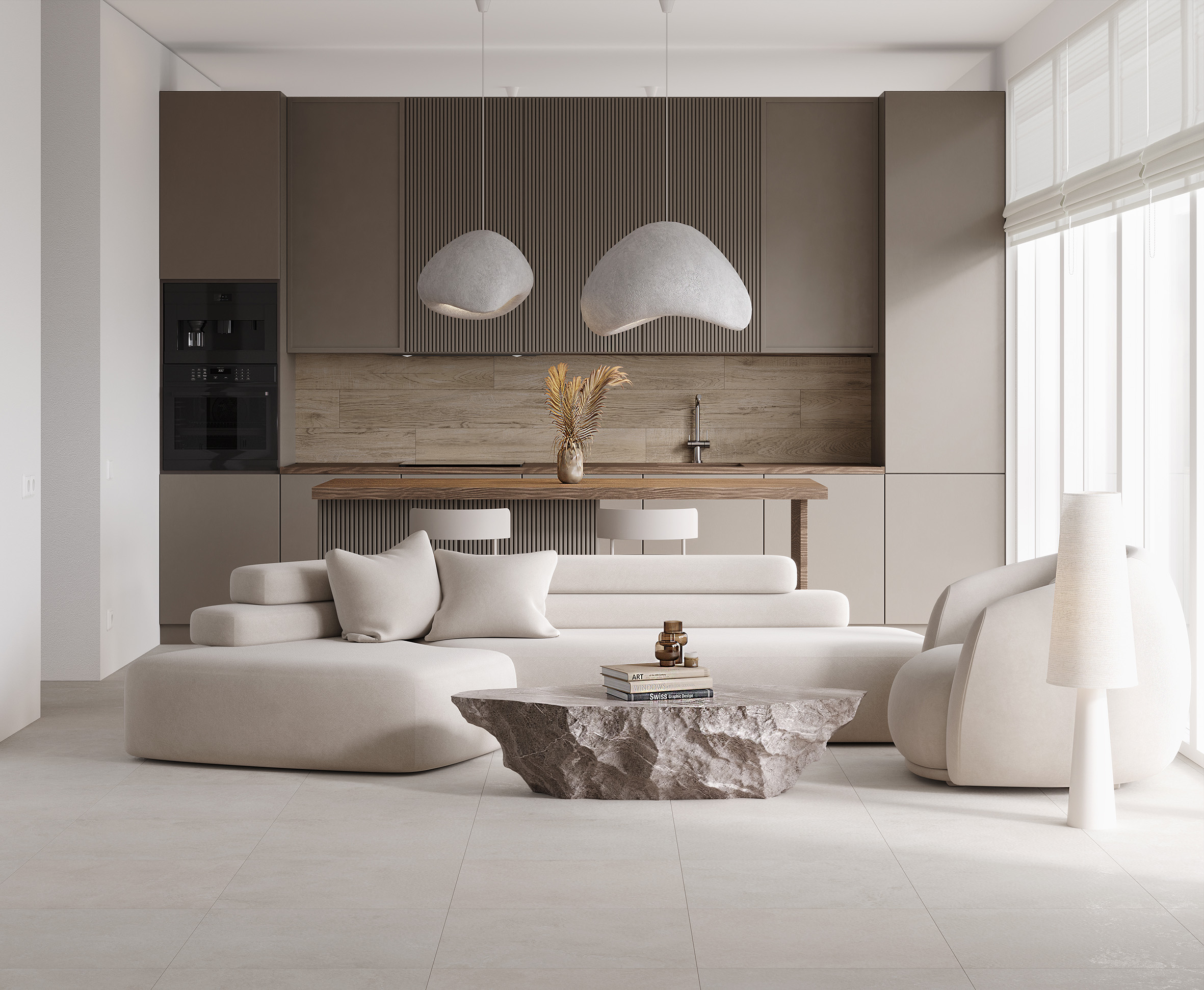 Charon cream керамогранит cтруктурный карвинг 60x120