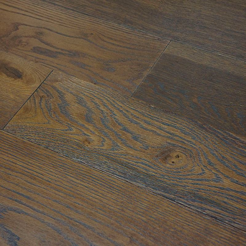 CHALLE 2-х слойная (шип-паз) Дуб Орех Американский (Oak American Nut) Рустик Лак 400-1500 x 140 x 15 / 1.68м2